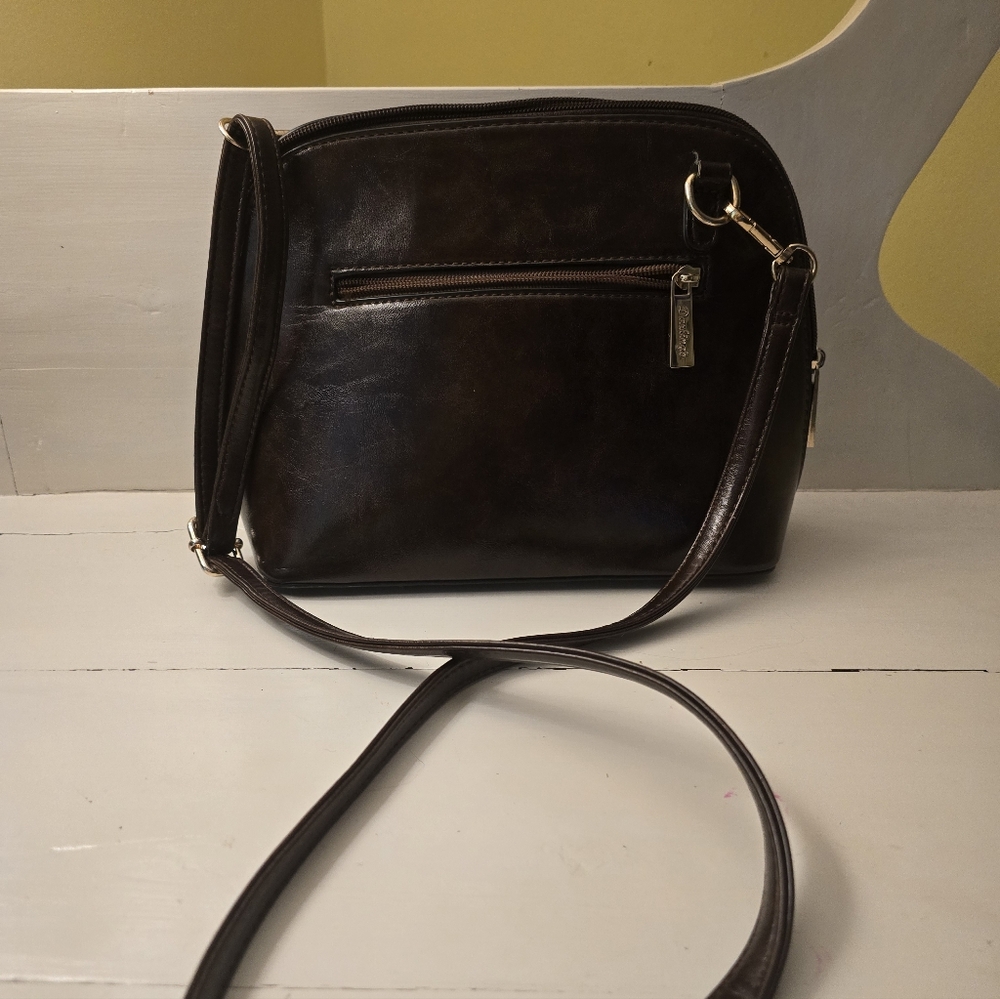 Darling Vegan Brown Leather Made Simple - CrossBody Bag Large